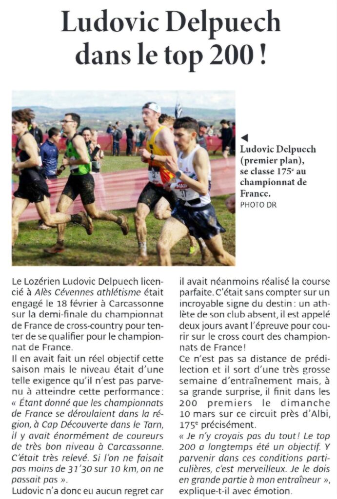 Dans le top 200 aux championnats de France