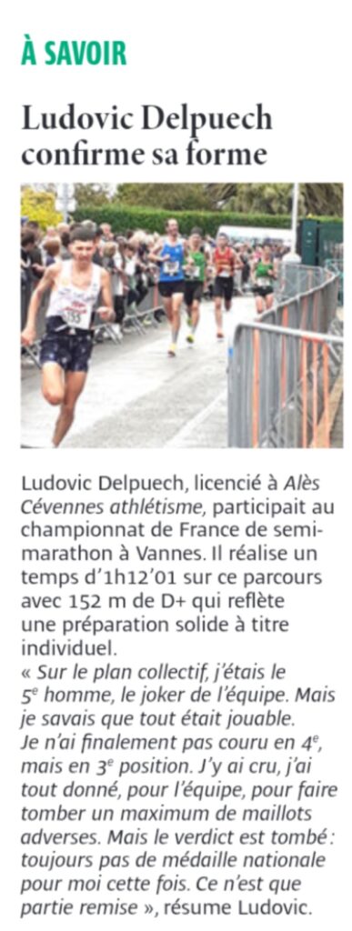 Ludovic Delpuech confirme sa forme