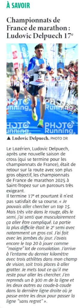 Championnats de France de marathon : 17e
