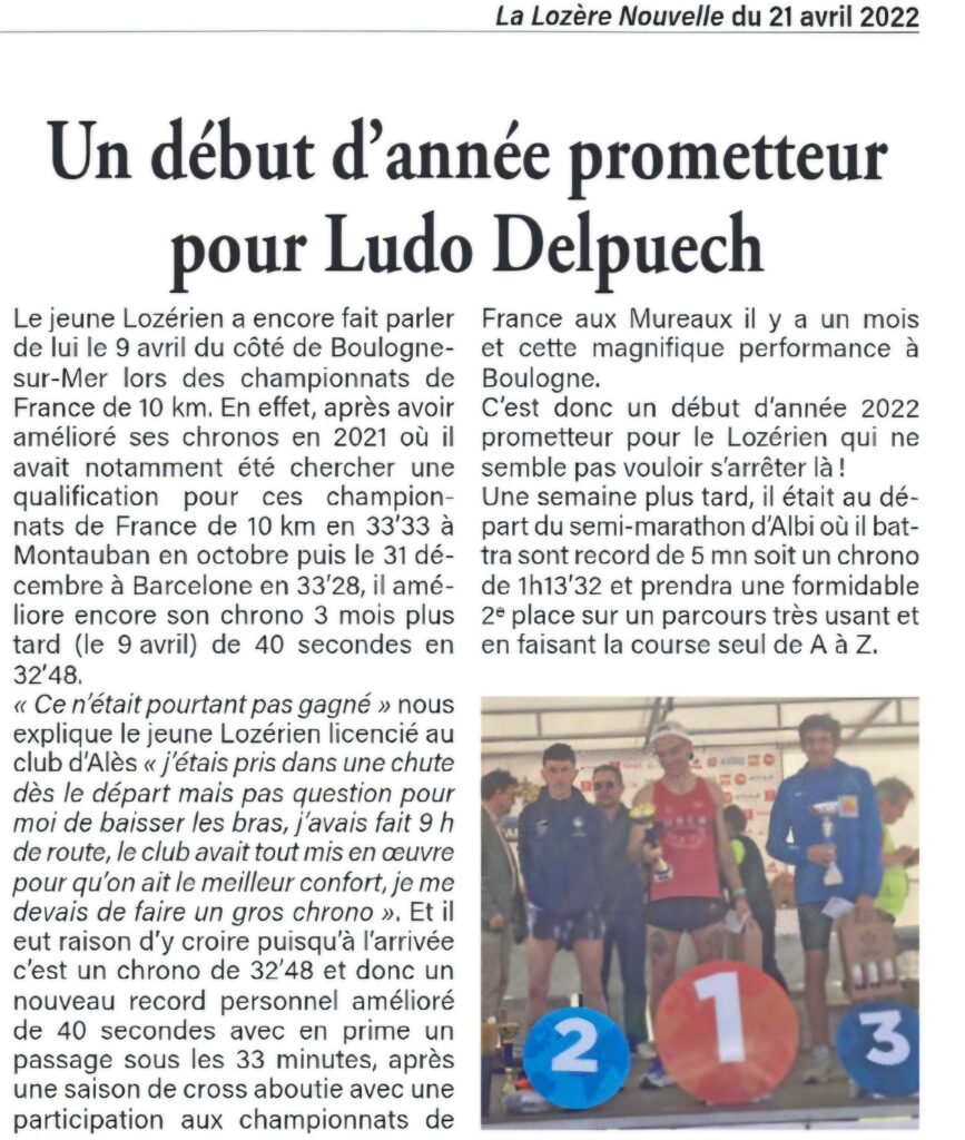 Un début d'année prometteur pour Ludo Delpuech