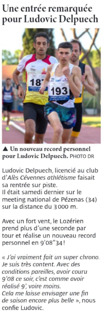 Une entrée remarquée sur 3000 m à Pézenas